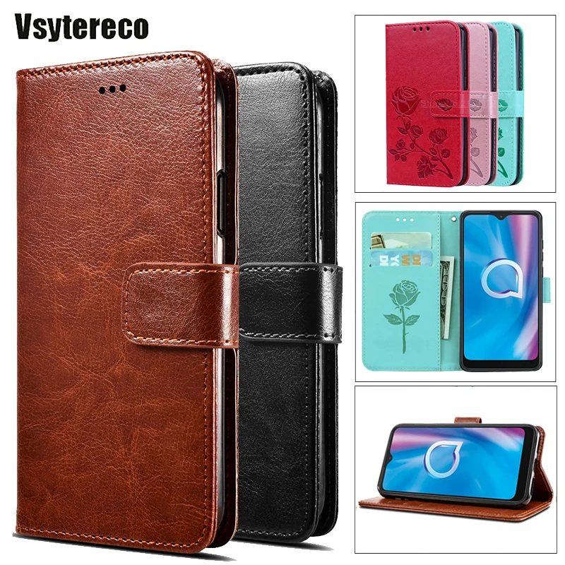 Флип-чехол для Alcatel 1 1C 1S 1X 2019 1A 1B 3L 1V 2020 5033D 5003D 5009D 5024D 5008Y 5059D 5001D чехол etui | Мобильные