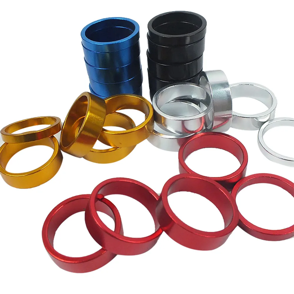 

Color Aluminum Alloy Mountain Bicycle Head Tube Washer Bike Headset Stem Spacer Alloy Bike Spacer Shim Bike Accessories