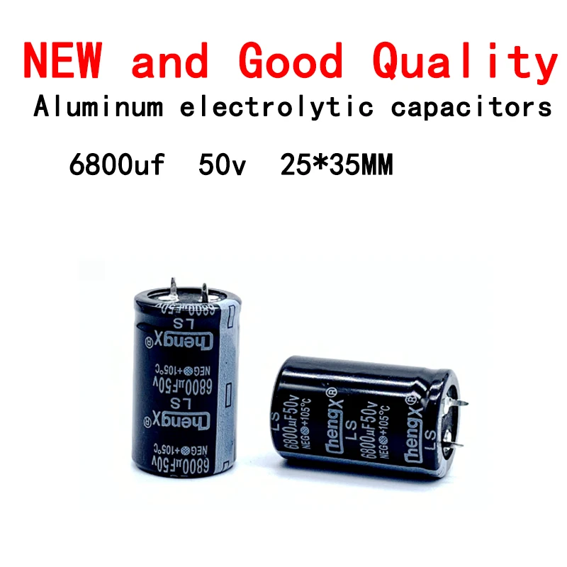 

Алюминиевый электролитический конденсатор, 5 шт./лот, 6800 мкФ, 50 в, 25*35 мм, точность ± 20%, тип рупорного типа, 2000 часов