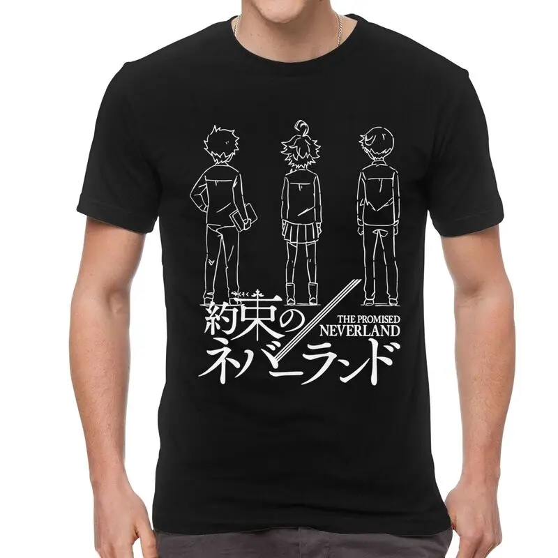 

Обещанный Neverland Ray Эмма Норман футболка Для мужчин Harajuku футболка Изделие из хлопка с короткими рукавами с рисунком из аниме Yakusoku без Neverland фу...