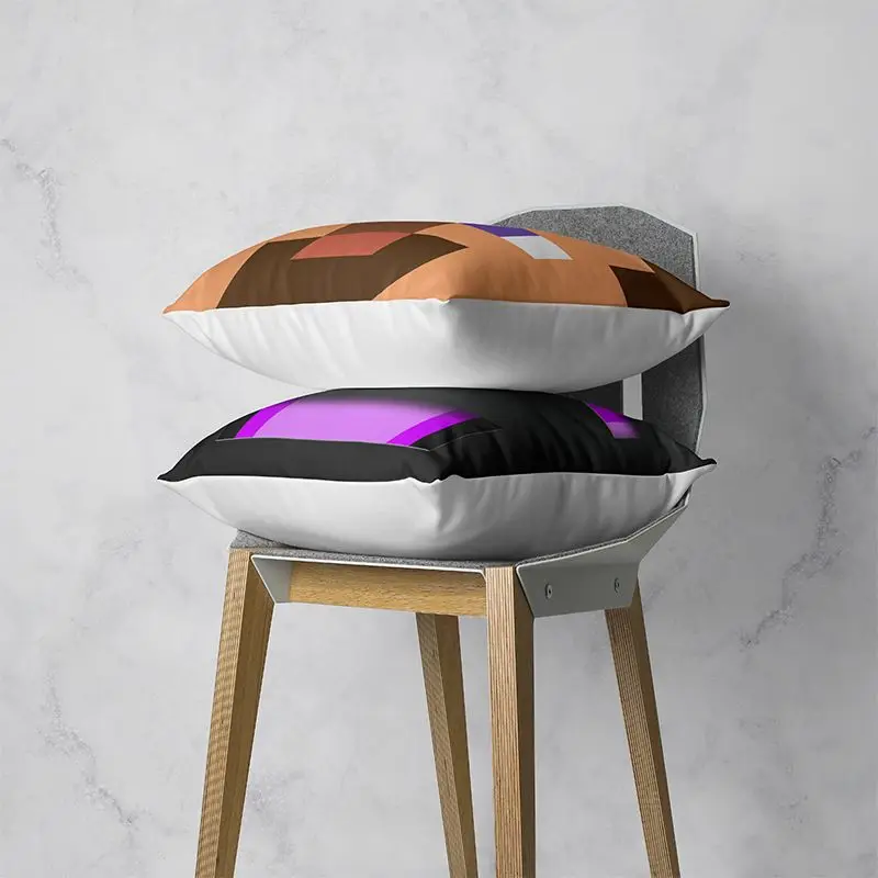 Квадратная наволочка для подушки 45*45 см с рисунком лица | Игрушки и хобби