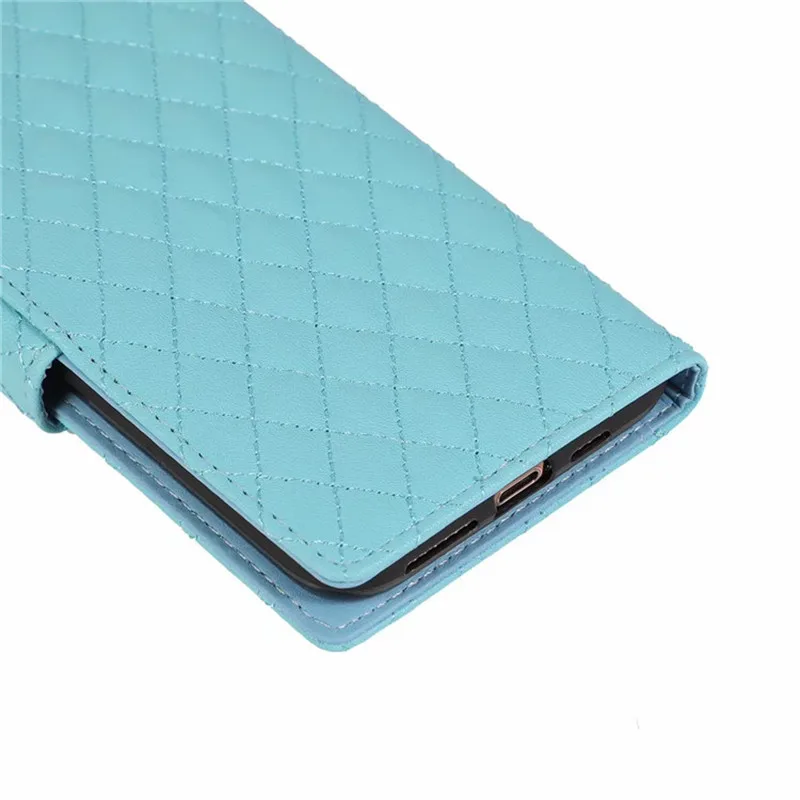 Для iPhone 11 Pro Max чехол Xs чехол для Max XR мягкая решетка Синтетическая кожа флип кошелек чехол для женщин милый девчачий кошелек держатель для карт