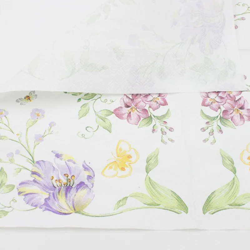 1 пакет без отдушек с цветочным узором в виде роз цветочную тему бумажные