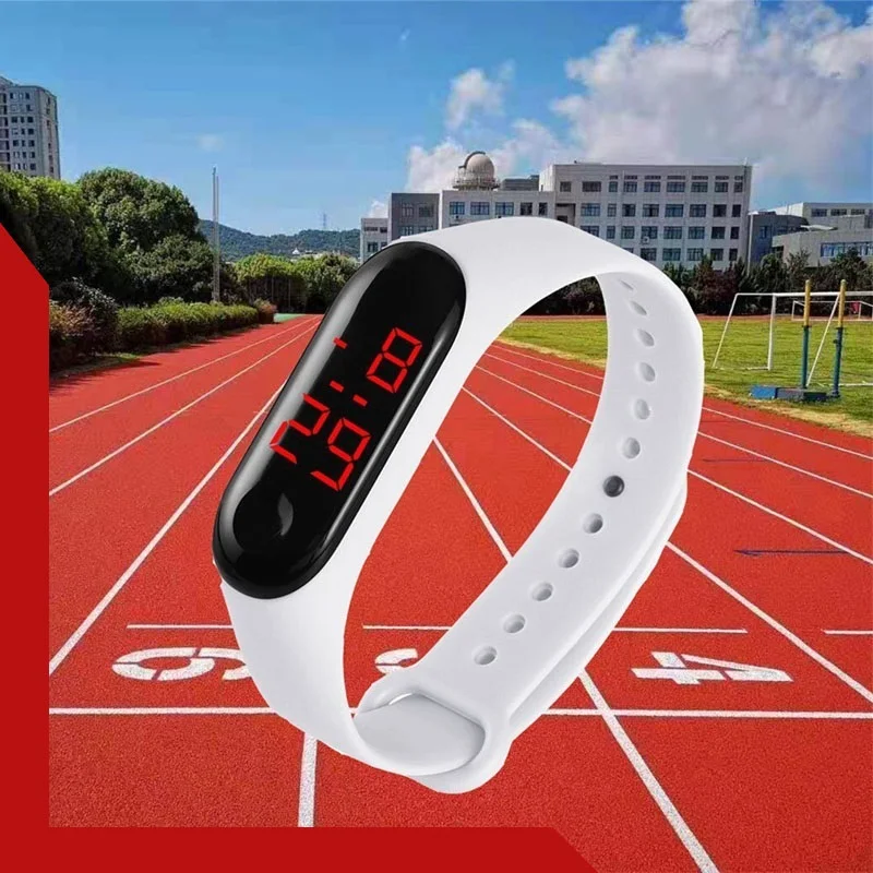 

2022 new Student Gift Led Bracelet Watch Button Children's Male and Female Students Exercise New Gift Electronic Watch