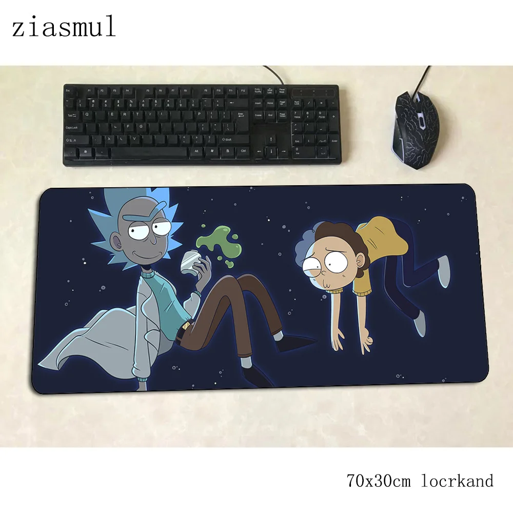 Коврик для мыши Рик и Морти, 70x30 см, игровой коврик для мыши, аниме, офисный коврик, Настольный коврик, Новое поступление, коврик для мыши, игры, pc gamer, коврики