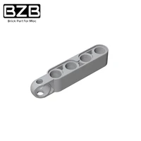 bzb moc 15459 1x5 four hole arm with ball base high tech building block model brick parts kids diy toy technical best gifts