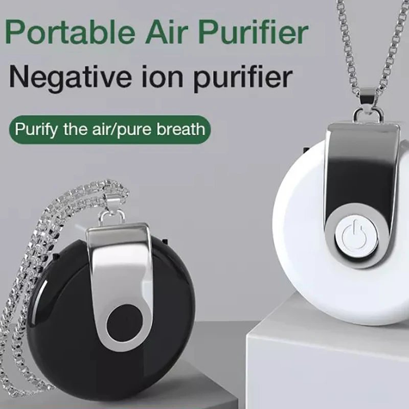 

Portable Air Purifier Personal Hanging Necklace with Negative Ion Air Freshener-No Radiation for Adults Kids