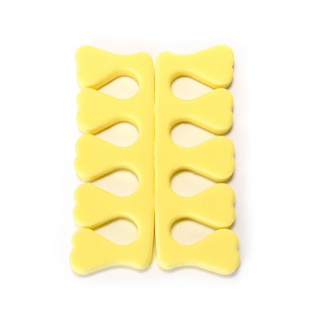 Kads 2 шт. мягкой пены ногтей разделитель пальцев предохранительный 5 цветов палец и