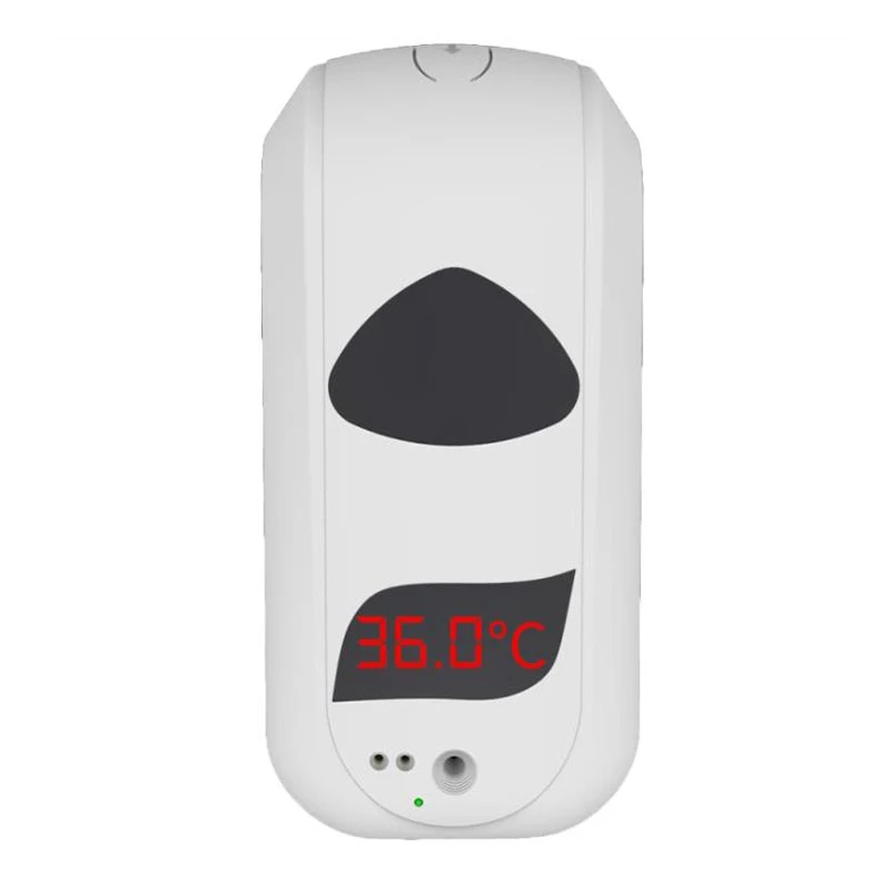 

Автоматический Бесконтактный гелевый дозатор, Настенный умный дозатор для измерения температуры, 1200 мл, подходит для всех
