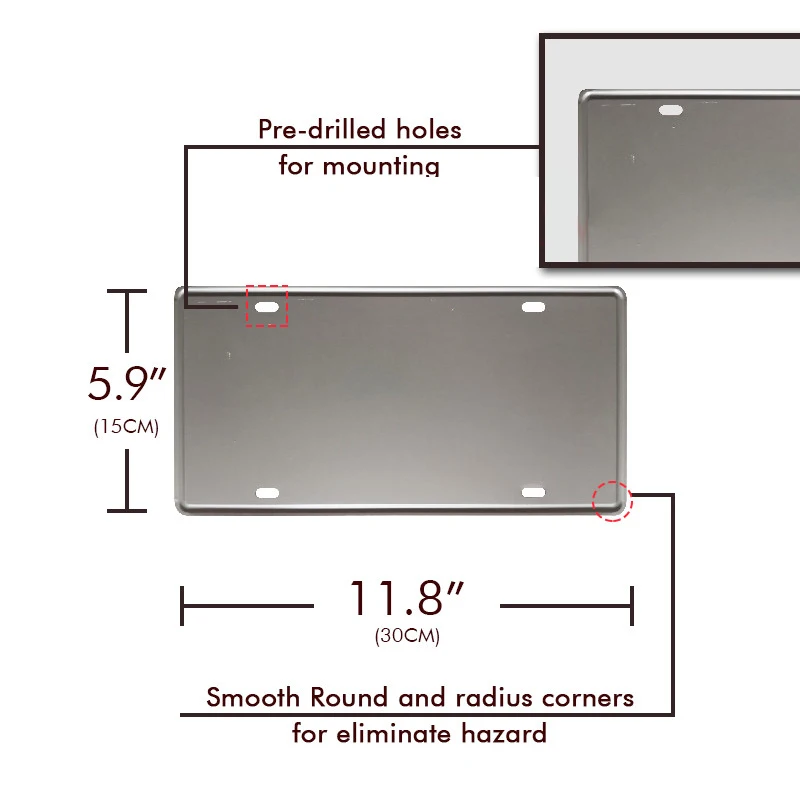 Оптовая продажа декоративных винтажных пользовательских металлических