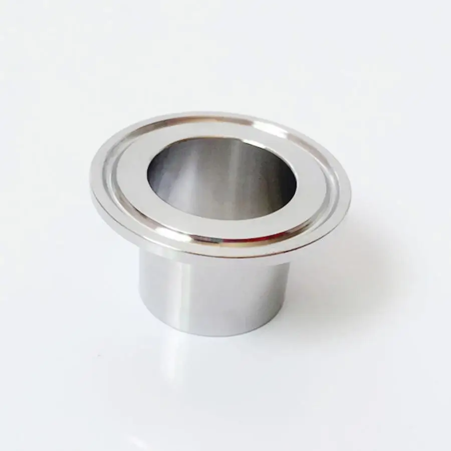 

108mm 4.25" Pipe OD 4" Tri Clamp 40mm Height SUS 304 Stainless Sanitary Auto Butt Weld Ferrule Fitting Home Brewing Beer