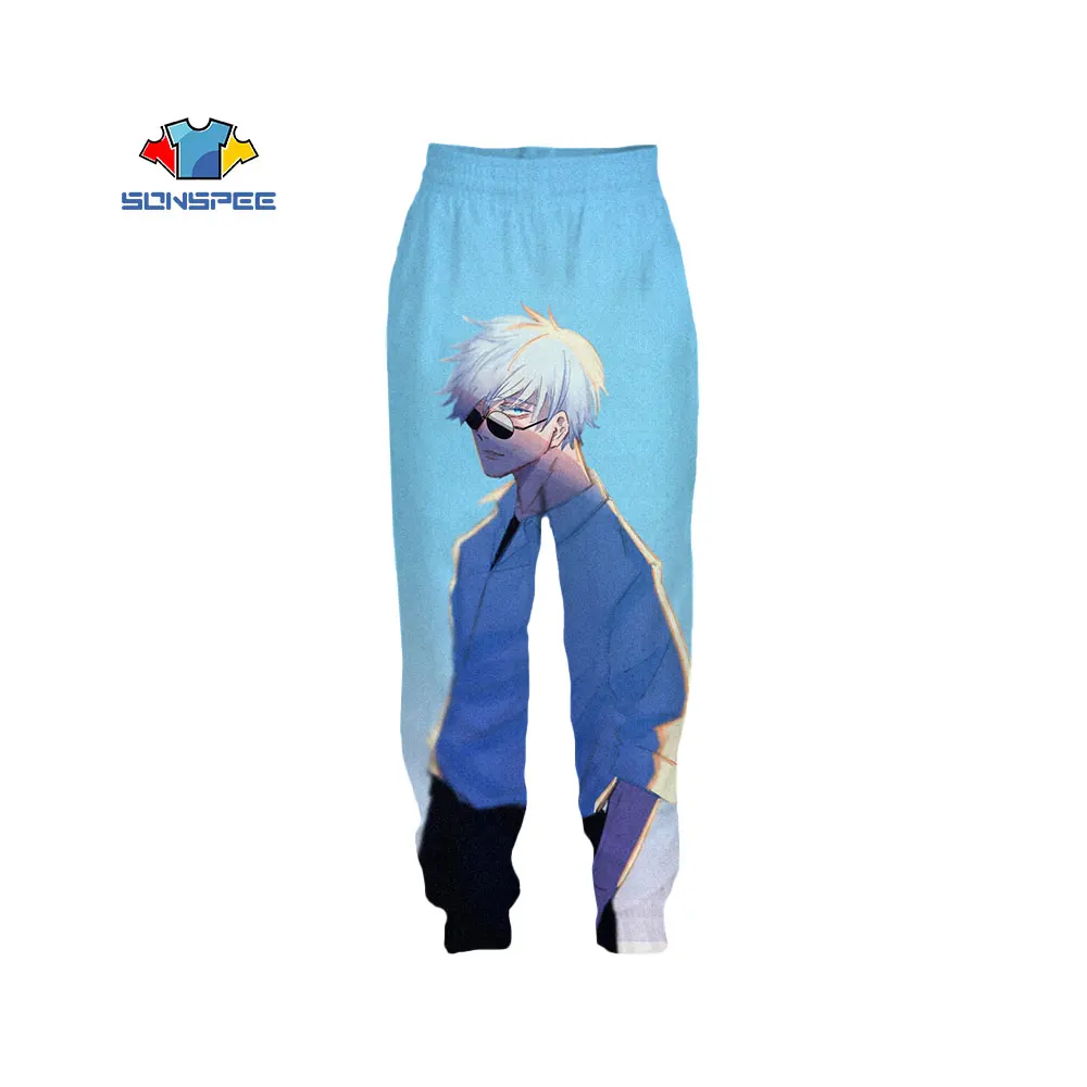 

SONSPEE NEW Jujutsu Kaisen Anime 3D Printing Pants Loose Casual Lovely Sports Comfortable and Unique Fitness Elastic Overalls