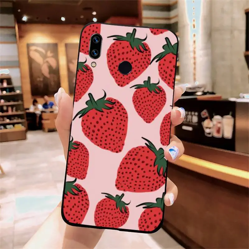 

Pink Cherries Cherry Strawberry Phone Case For Xiaomi Redmi note 7 8 9 t k30 max3 9 s 10 pro lite