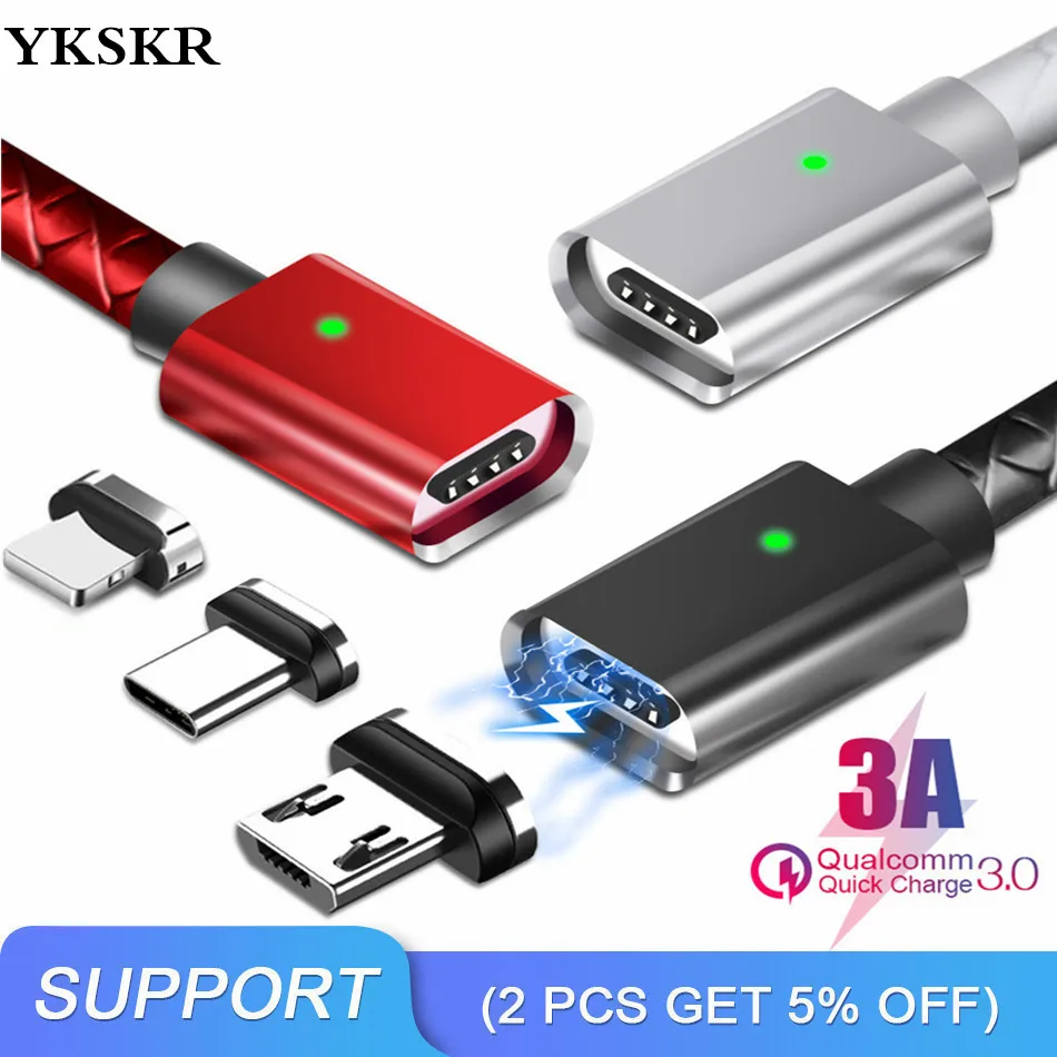 Кабель USB Type C для быстрой зарядки 3 А зарядное устройство Samsung Xiaomi телефонный шнур