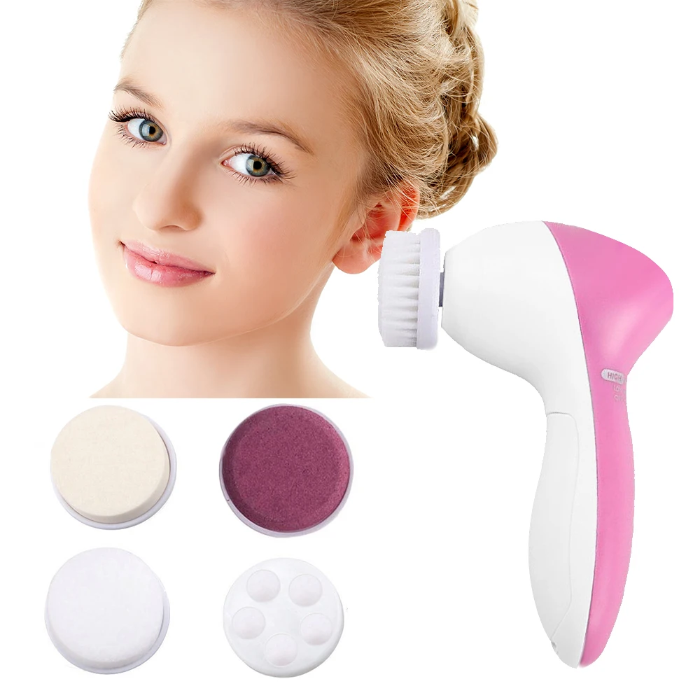 Электрическое очищающее средство для лица лицо 5 в 1 ультразвуковая Очищающая