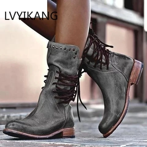 Новые осенние женские туфли в ретро-стиле Туфли-лодочки Женские ботинки Ботинки