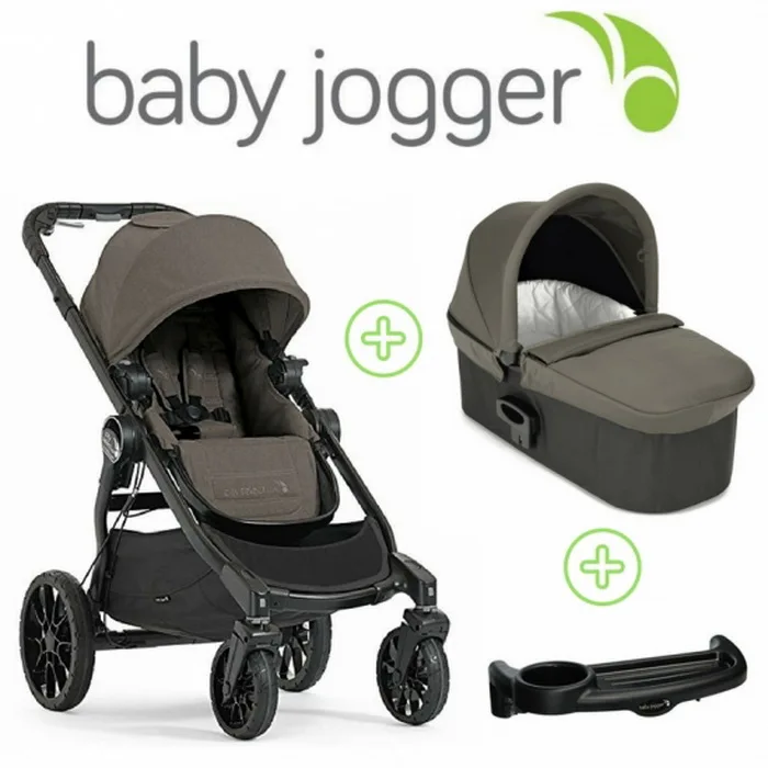 Коляска Baby Jogger City Select LUX Taupe Набор 1(коляска+люлька+поднос)|Легкая коляска| |