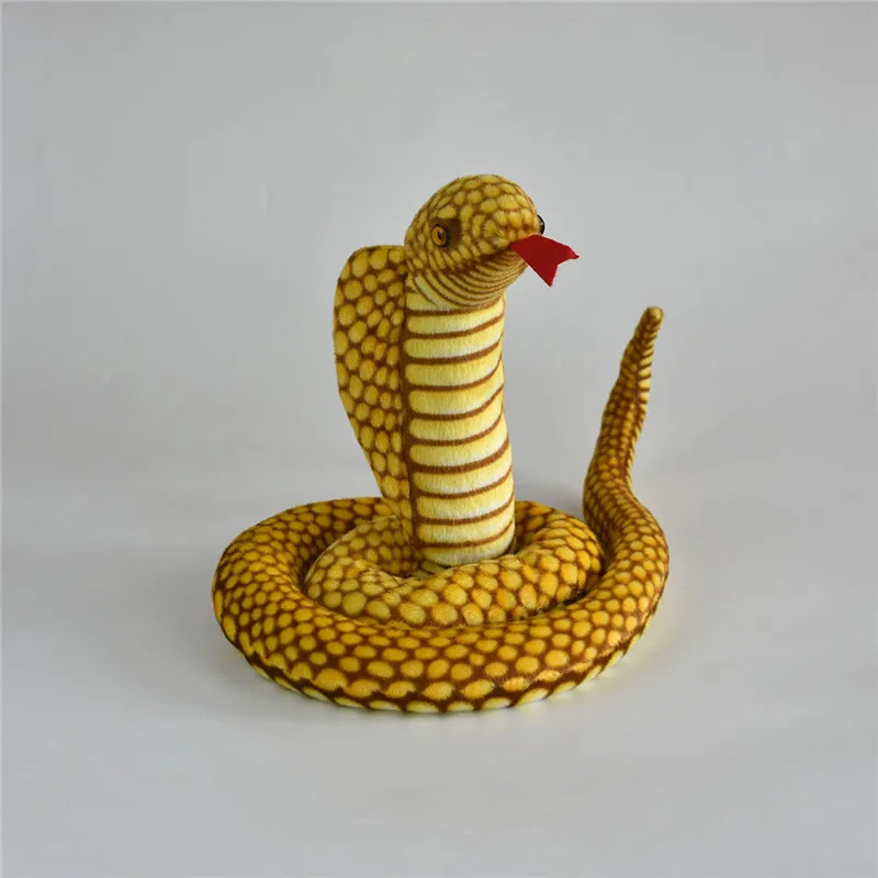 Забавное моделирование Кобра и змеи питона плюшевые игрушки ужас настоящая