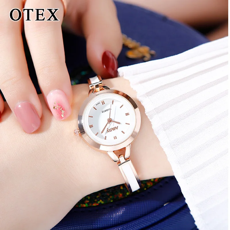 Женские кварцевые часы простой маленький циферблат ювелирное изделие пряжка