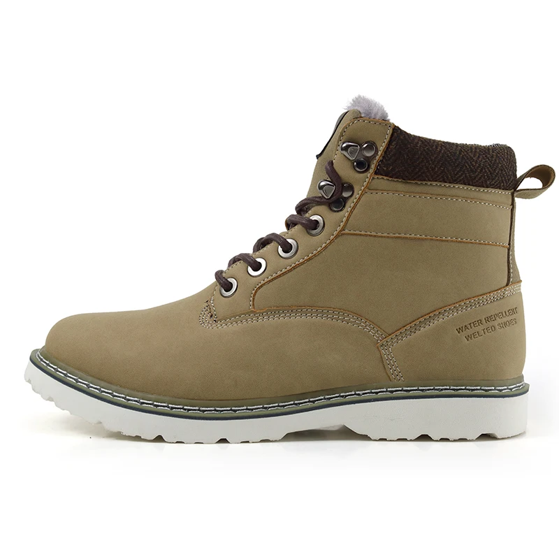Зимние ботинки мужские теплые ботильоны из натуральной кожи на меху