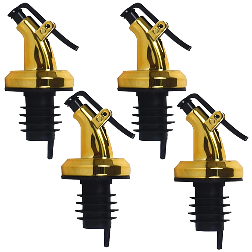 4 шт. Пресс Тип гальваническое покрытие сопло бутылки ликера для носики масло