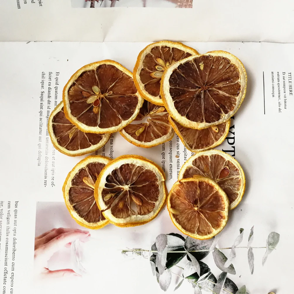 Натуральная сушеная лимон сделай сам ароматерапия свеча воск ломтик сушеный