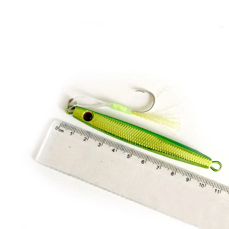 

Long metal jigging fishing bait slow throwing jigging spoon 60g artificial shore lead metal bait marine tackle