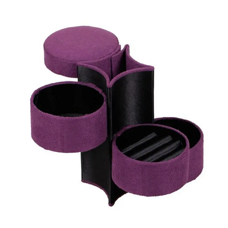 3 х слойный бархатный дорожный шикарный небольшой ювелирный рулон чехол Ожерелье