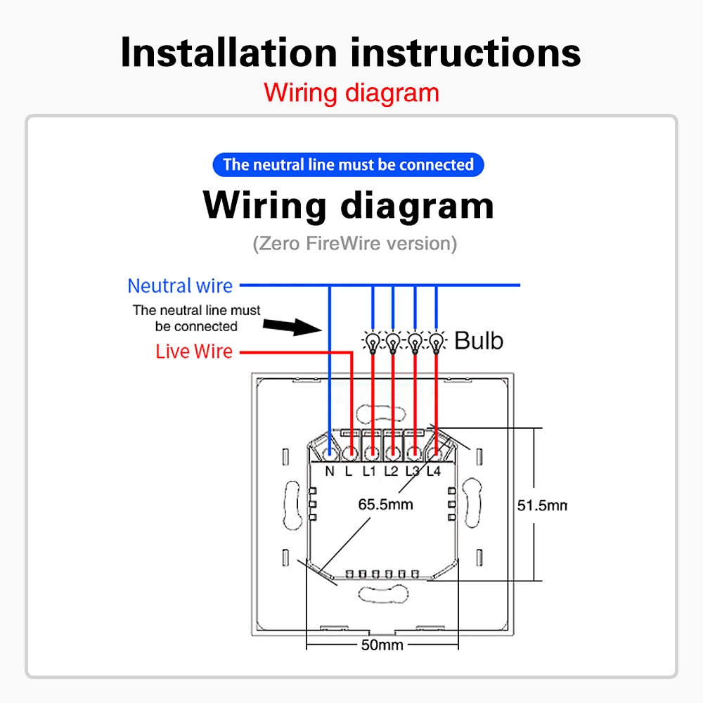 eu black luxury glass panel tuya smart house wifi switch work with google home alexa voice need neutral wire app remote control free global shipping
