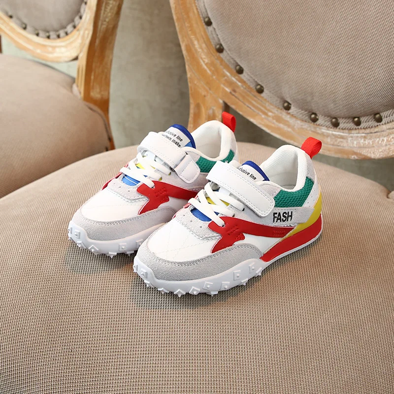 Детские спортивные кроссовки повседневные Белые массивные для маленьких