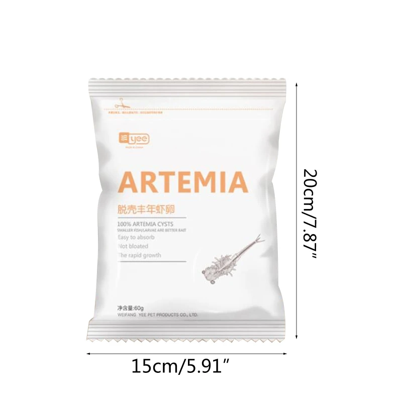 

150ml Aquarium Tropic Fish Food Artemia Shelling Eggs Brine Shrimp Shelling Eggfood for Feeding Baby Fishes New Drop Shipping