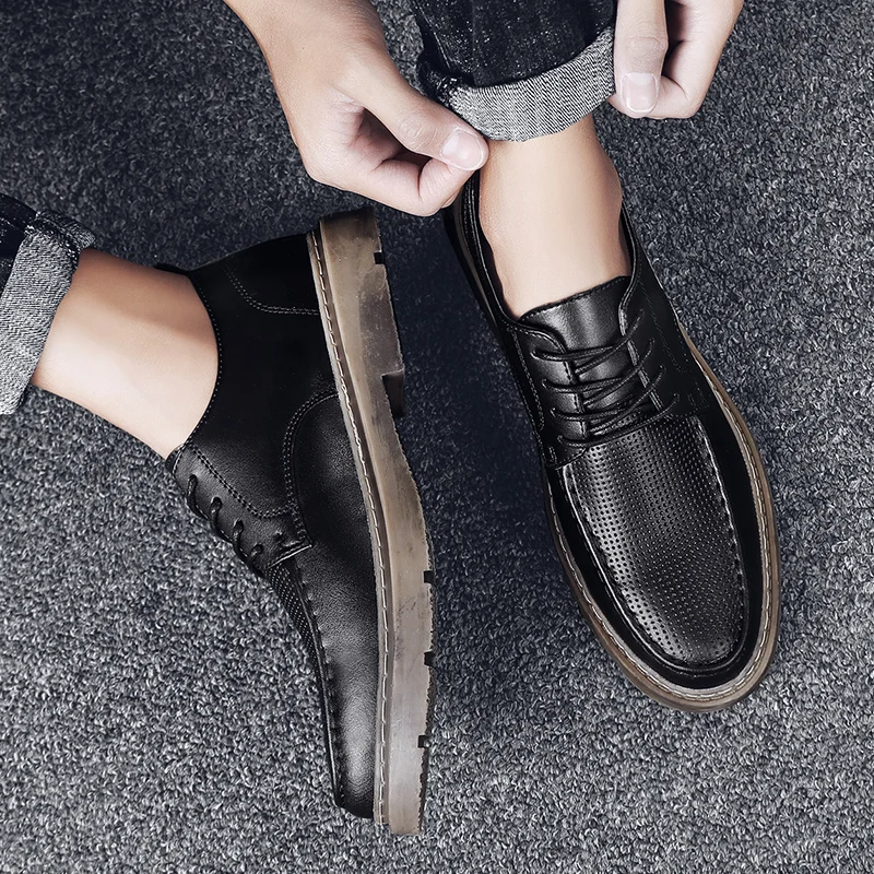 

fashionflat spring Men's sapato shoes men casuales leather para sale de for breathable causal man loafers hombre masculino