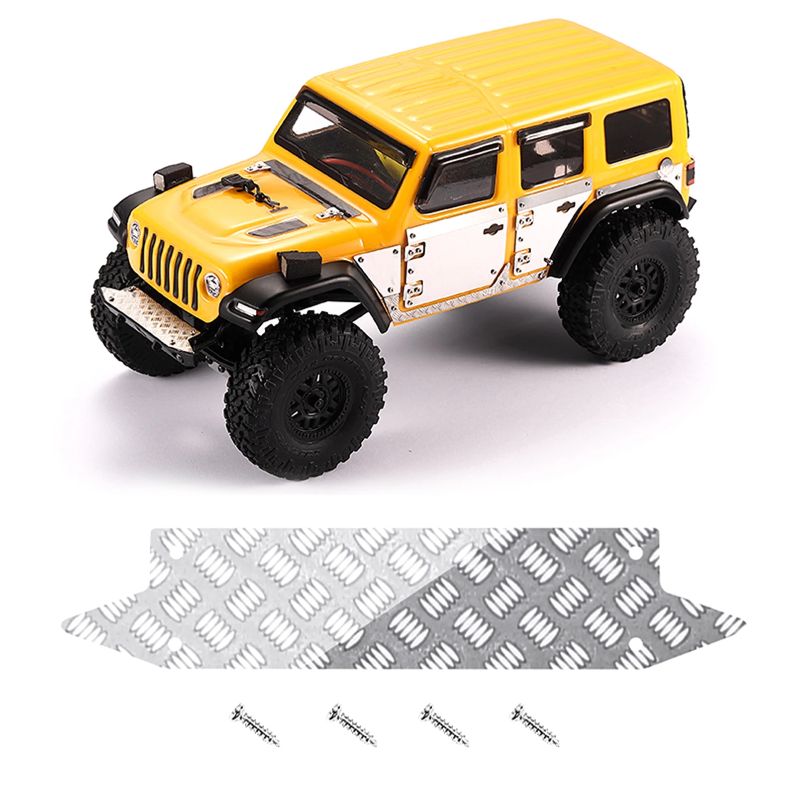 

RC Car Bumper Skid Plate for SCX24 1:24 Scale RC Truck Car Decoration Accs