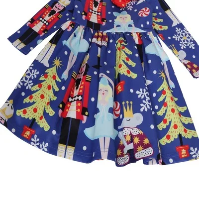 Детские рождественские платья для девочек Рождественская одежда детей