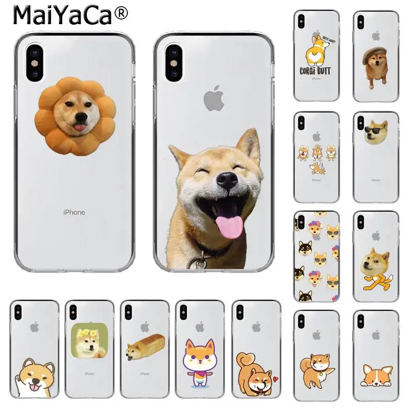 Чехол MaiYaCa для iphone SE 2020 11 pro XS MAX 8 7 6 6S Plus X 5 XR с милыми животными Шиба ину собаками