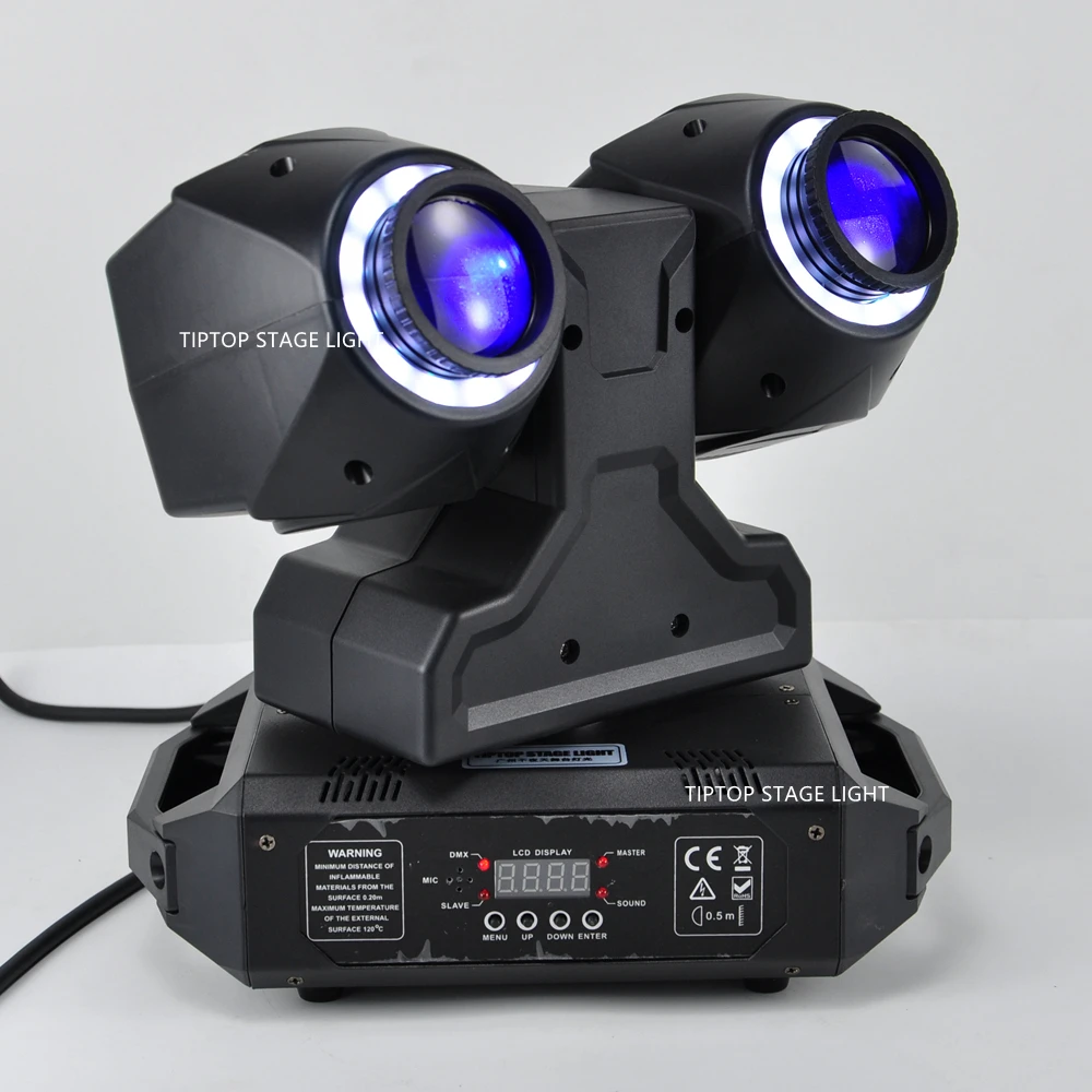 Gigertop 2x30 Вт Светодиодный светильник с движущейся головкой с Halo 5050 SMD RGB цветной Эффект Кольцо диско шар цветной яркий KTV светильник TP-L230