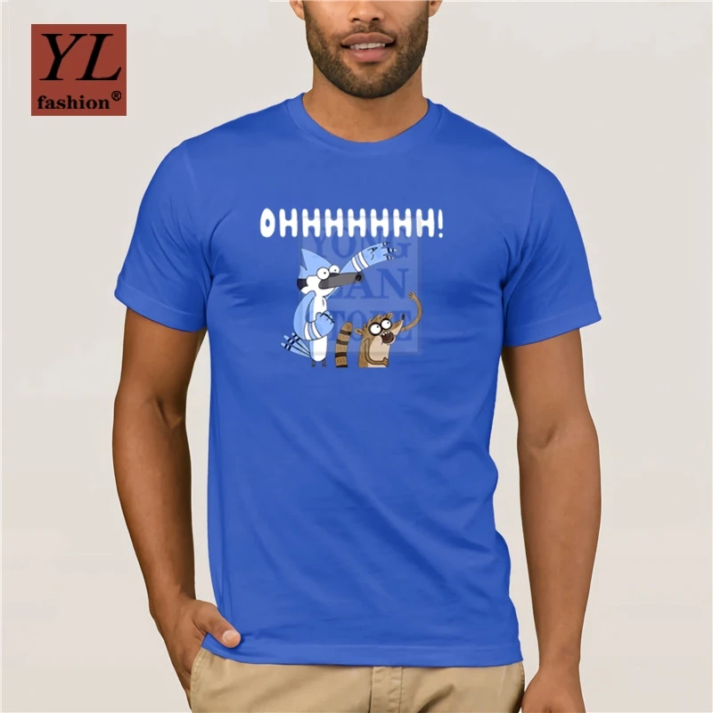 2020 модная мужская футболка с надписью quotOhhhh Mordecai and rigby | Мужская одежда