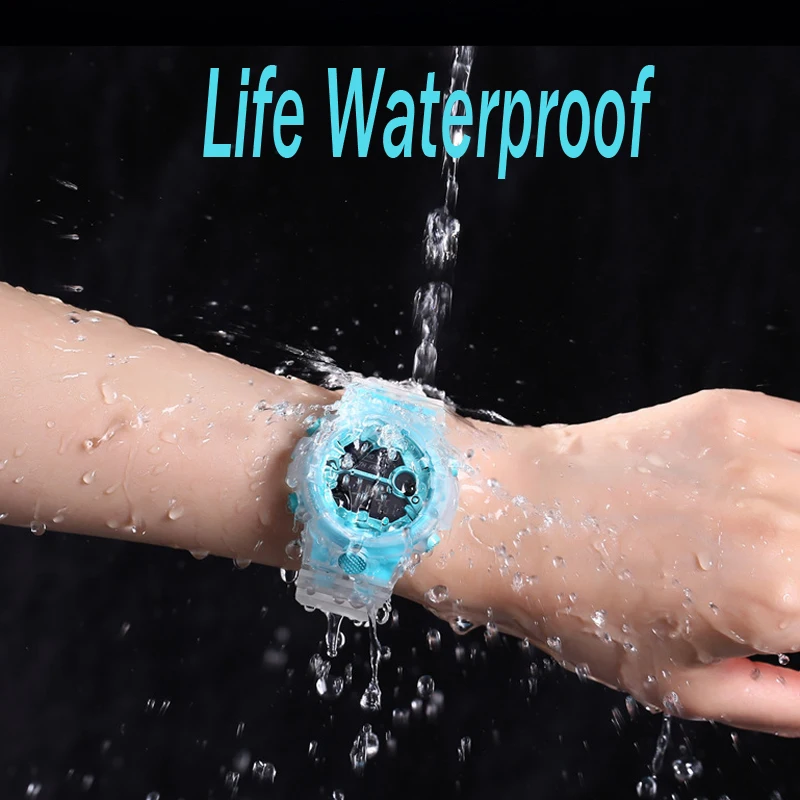 Водонепроницаемые детские спортивные часы для девочек мальчиков подростков