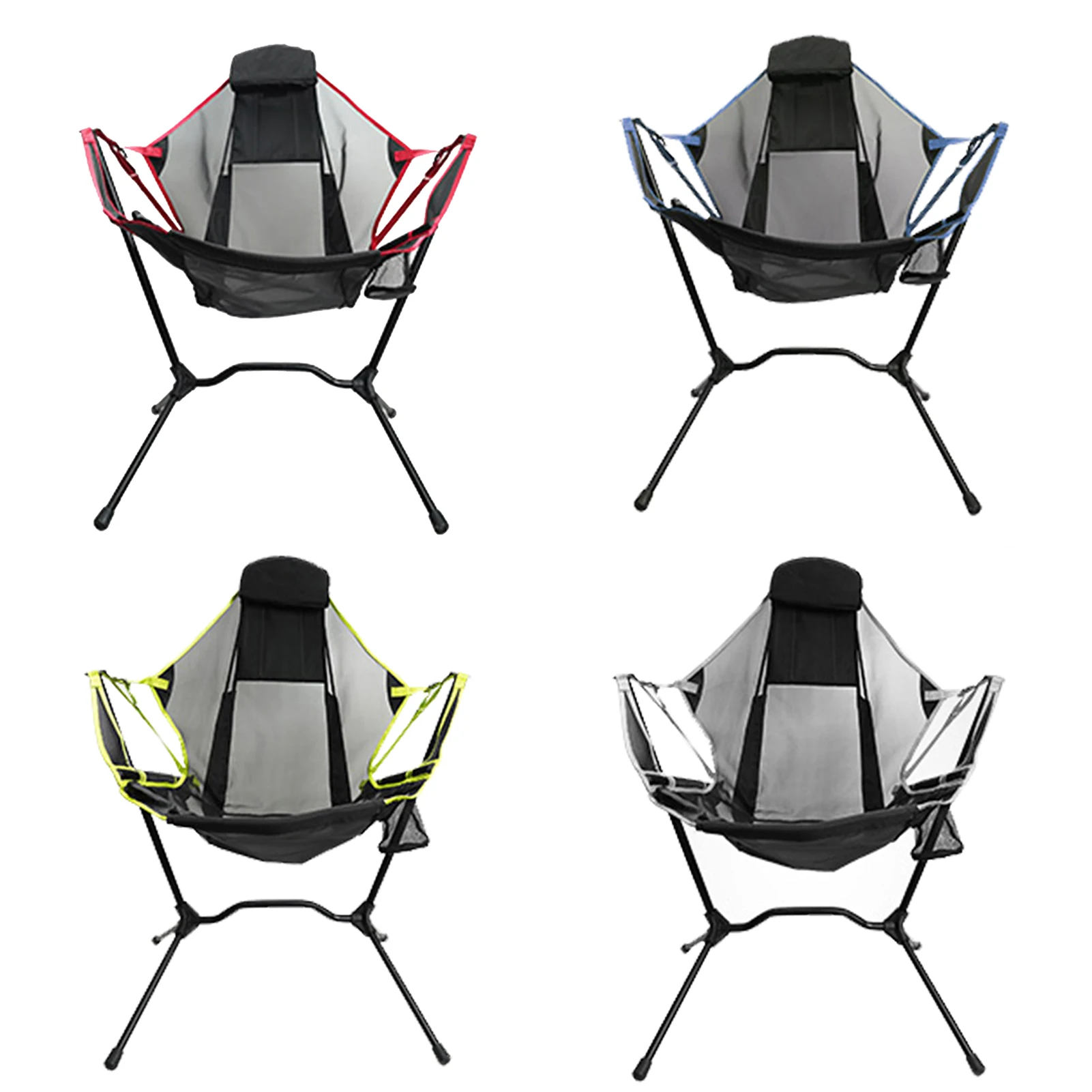 

Outdoor Folding Camping Swings Chairs Aluminum Alloy Luxury Camping Chair Portable Heavy Duty Chair Backrest Folding For Fishing