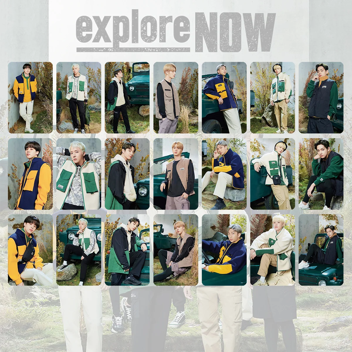 

South Korean Groups K-POP Bangtan Boys EXPLORE LOMO Card High Quality Small Card Gift JUNG KOOK SUGA Cosplay Same style