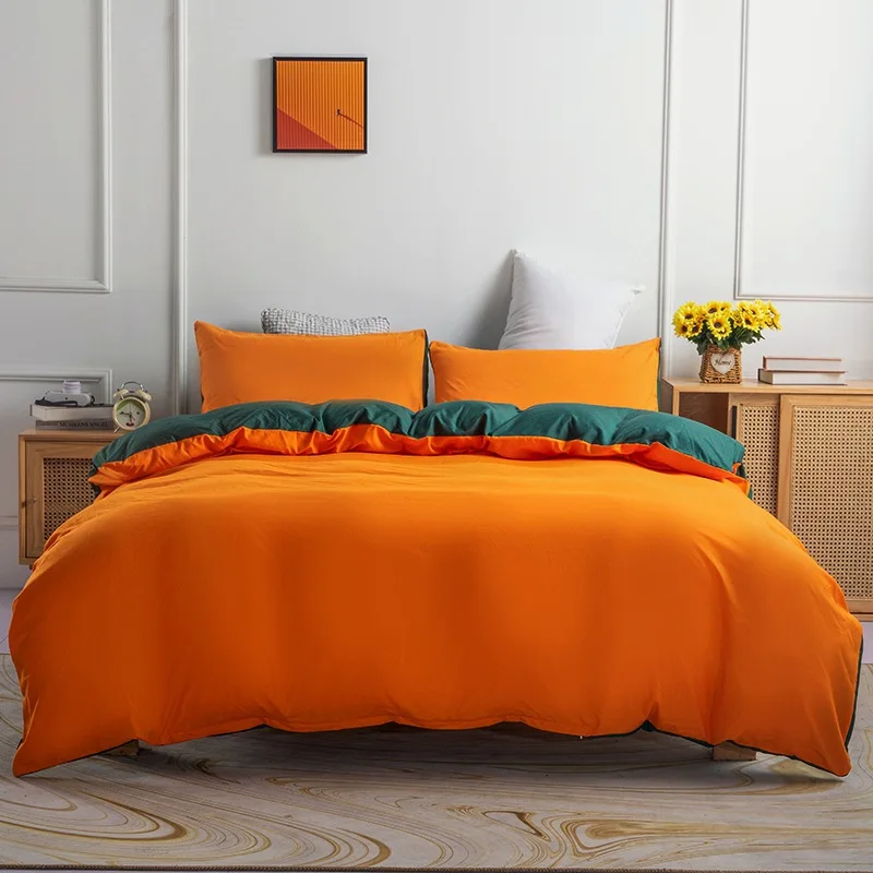 

A/B Double-sided Queen Duvet Cover Sets Double King Size Comforter Cover Luxury Quilt Cover Pillowcase Bedding Set No Bed Sheet