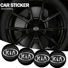 4 шт., наклейки на автомобильные колеса, эмблема центральной ступицы, наклейка, Стайлинг для Kia Sportage Rio Stinger Sorento Optima Seltos Ceed, автомобильные аксессуары
