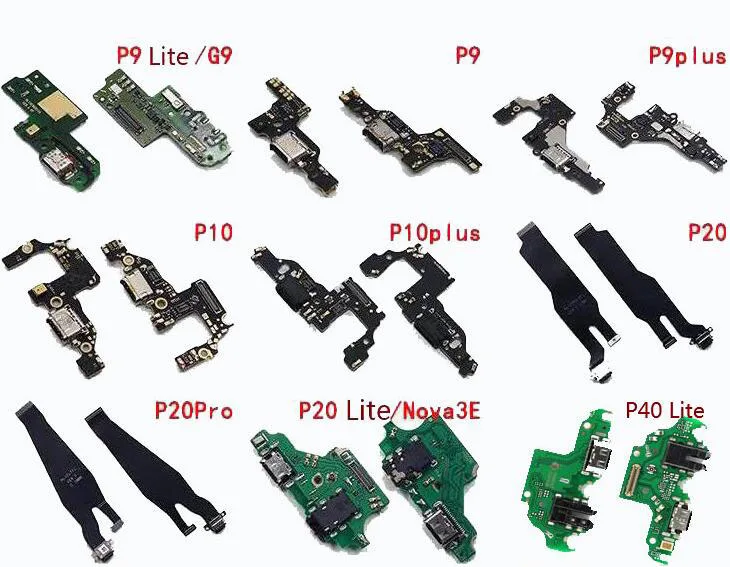 Оригинальный зарядный USB-порт гибкий кабель для Huawei P8 G9 Lite/P9 P9 Plus P10 P20 Pro Lite P30 P40
