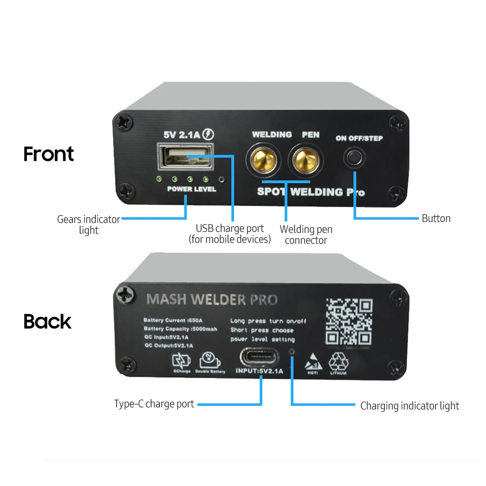 Ручной точечный мини-сварочный аппарат сделай сам регулируемый портативный для