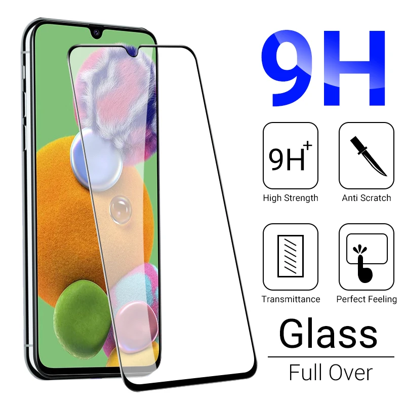 

9D Tempered Glass For Samsung A51 A71 A52 A21S A72 A32 A70 A31 A10 A12 A30 A10e A40 A41 A42 A20e A02 A50S Screen Protector Glass