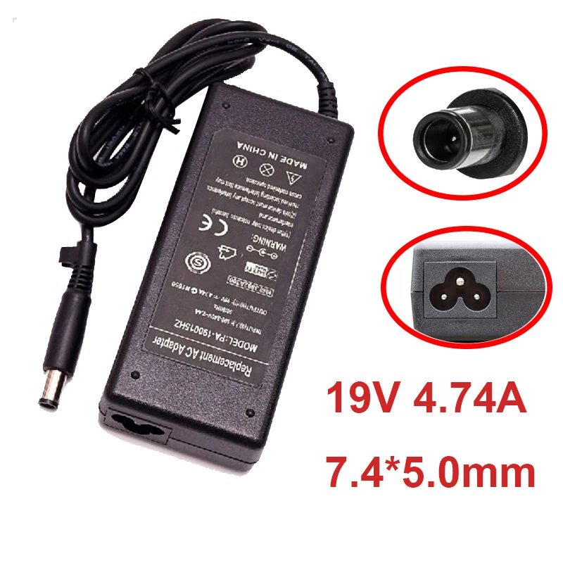 

19V 4.74A 7.5x5.0mm Laptop AC Adapter Charger For hp Laptop G4 DV3 DV4 DV5 DM4 510 530 2510p 2710p 6510b 6515b 6710b 6715b 6910p