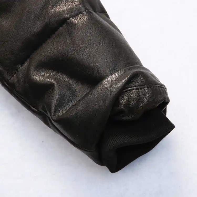 

2015 new arrive black sheepskin coats fur hood winter white duck down jacket solid genuine leather jacket men warn clothing male