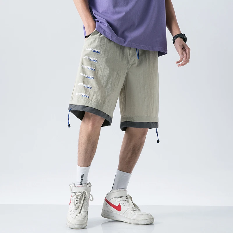 

Printing Men Bermuda Shorts Streetwear Casual Shorts Mens 2020 Summer Fashion Knee Length Short Pants Male Large Size M-5XL