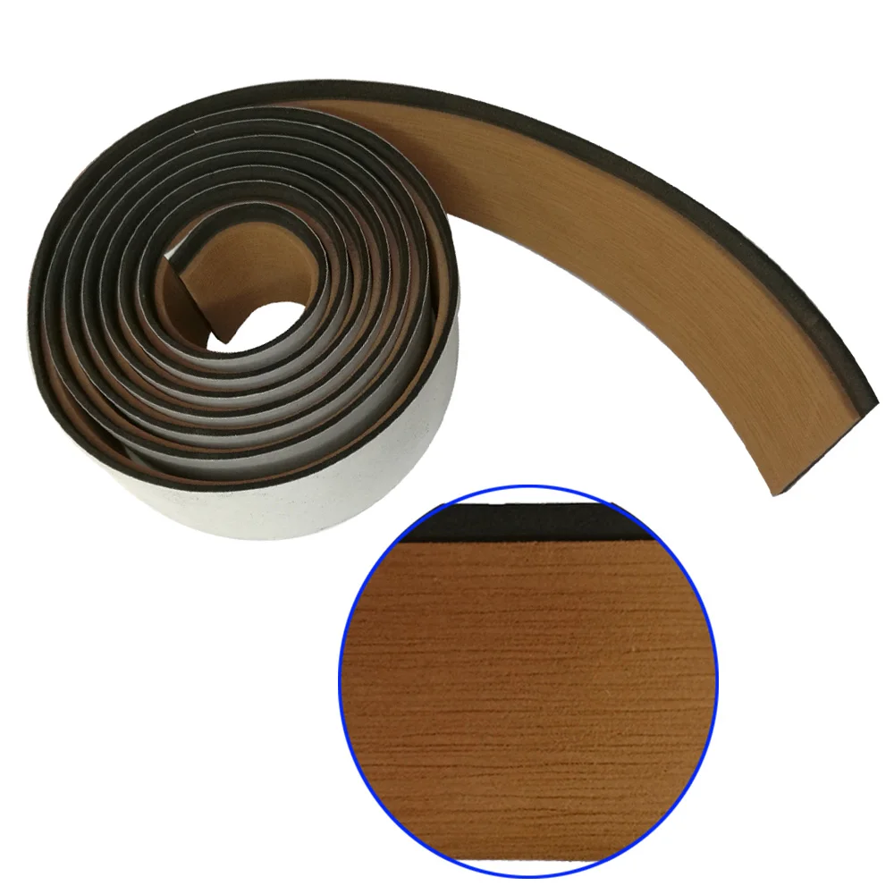 

94''x2'' Marine Boat Yacht Self Adhesive Flooring Faux Teak EVA Foam Boat Decking Sheet