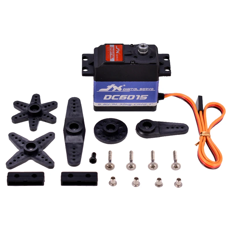 jx servo dc6015 15 кг 66 сек в алюминиевый кор